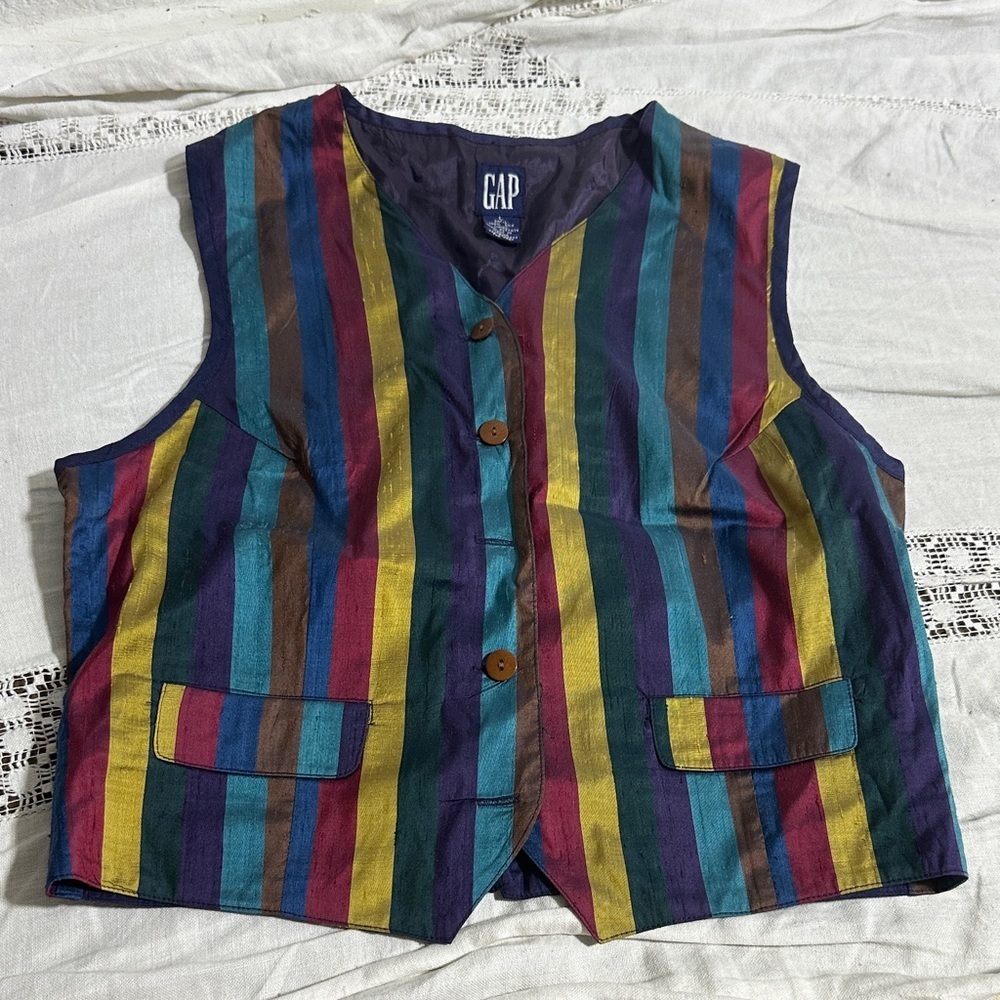 GAP Multicolor Striped Vest - Picture 3 of 11